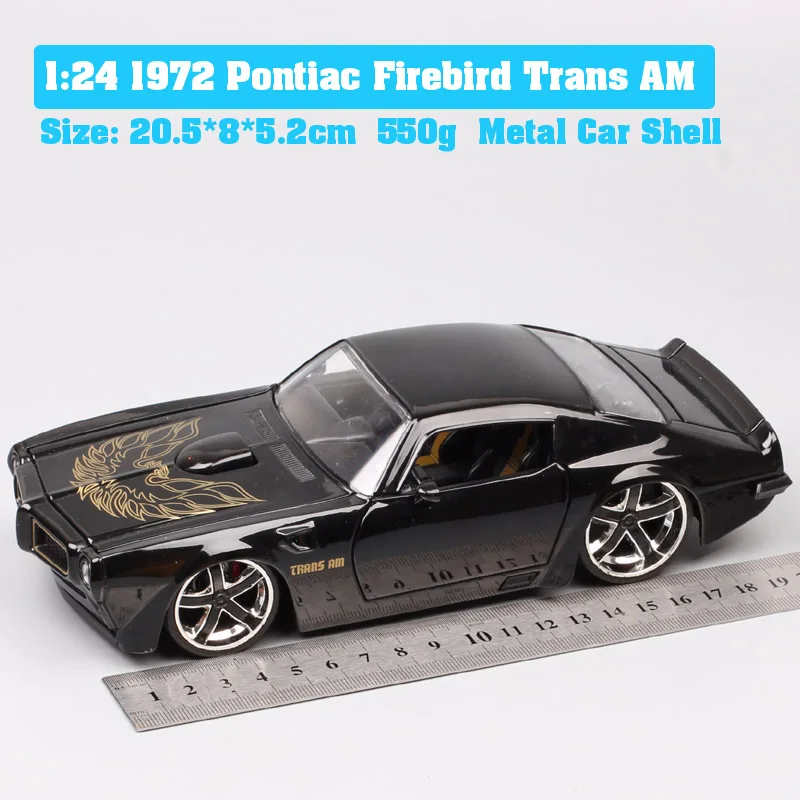 1:24 Масштаб Jada старый классический 1972 Pontiac жар птица Транс АМ автомобиль гоночный литой автомобиль металлический игрушечный автомобиль модель детской коллекции