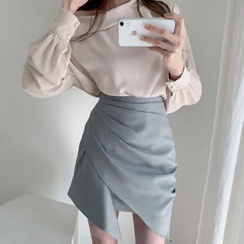 

Striped Ruched Mini Skirts Summer High Waist Pleated Skirt Beach Warp Skirts Design Korean Vintage Slim Fit Sexy Pencil Skirts