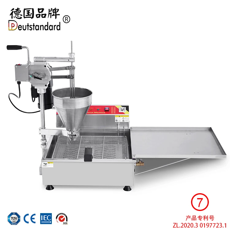 

Doughnut machine 110V/220V stainless steel commercial automatic round feeding fried Poti machine doughnut frying Equipment