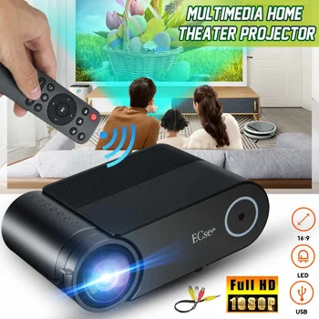 

HDMI HD Projector 1280x720 Resolution 3D LED Video Projector for Full HD Home Cinema Large Screen Christmas Gift with Remote