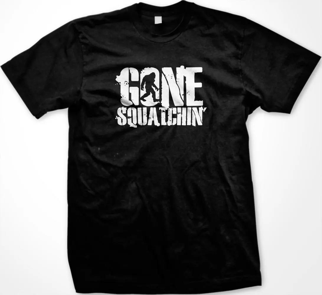 SALE Gone Squatchin Finding Bigfoot Sasquatch TV Show Animal Planet T-shirt | Мужская одежда