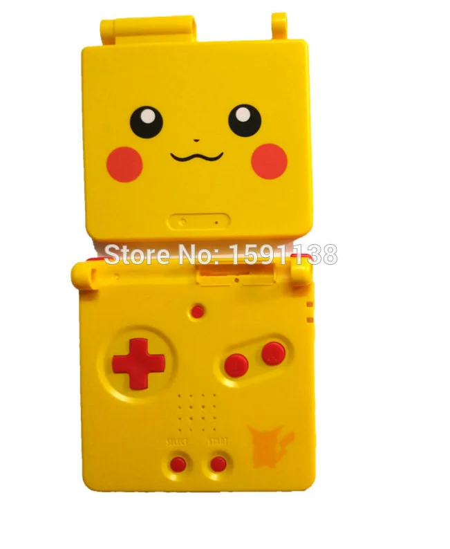 Карманный логотип запасные части полный корпус оболочки для GameBoy Advance SP GBA SP GBO черный/красный кнопки w/отвертка