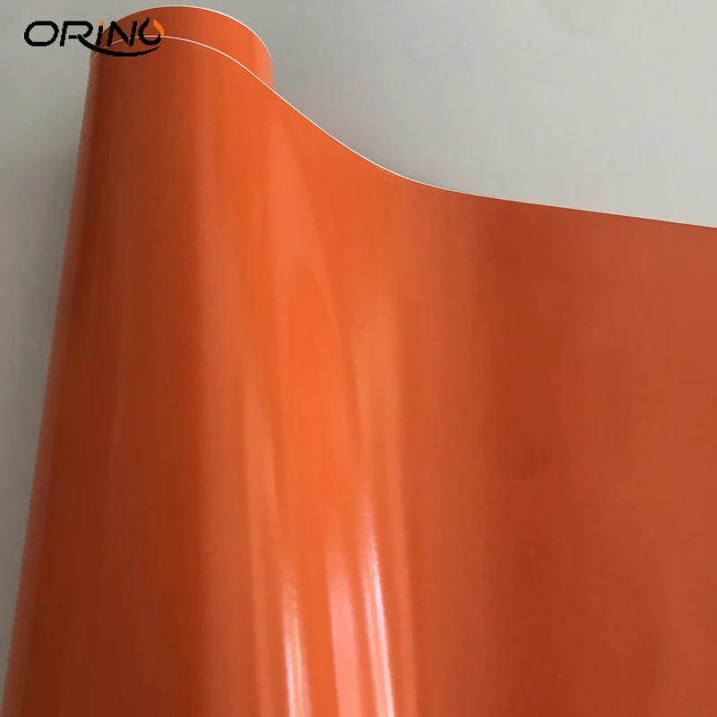 Gloss Orange Vinyl Wrap Sticker-1