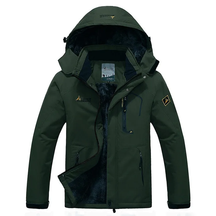 JACKSANQI, Мужская Толстая флисовая водонепроницаемая куртка, Мужская зимняя уличная спортивная теплая куртка, теплая куртка для катания на лыжах, кемпинга, походов, мужская куртка RA284