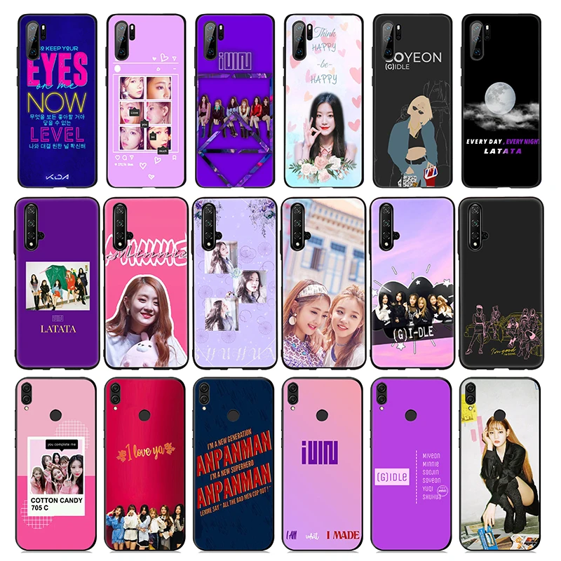 (G)I-DLE Soyeon K Pop Band Soft Silicone Case for Huawei Honor 10 9X 9 8 8X Lite 7X 7C 7A 6A Note |