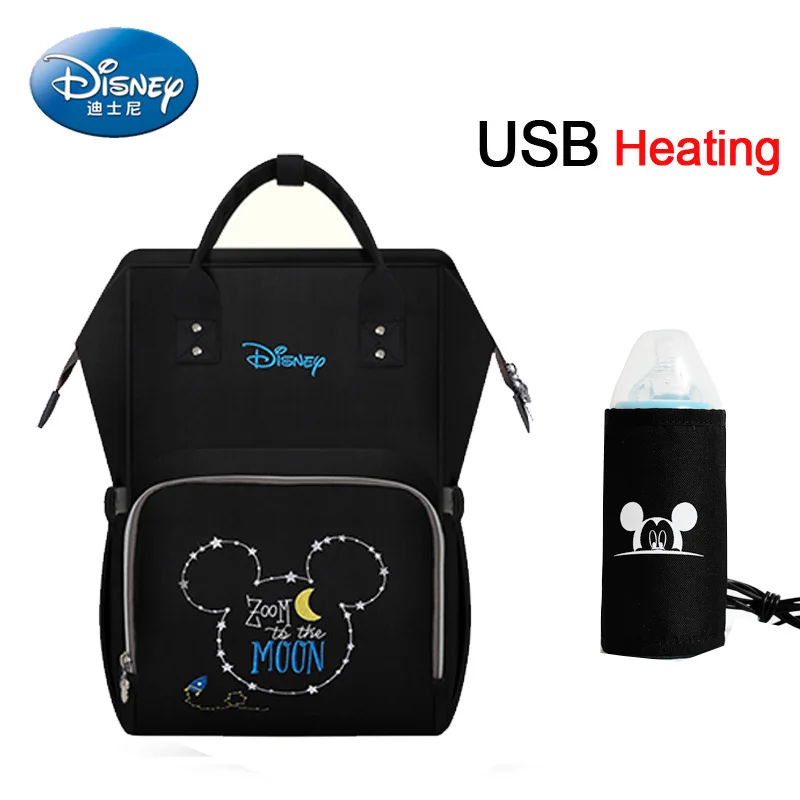 15 Сумка для подгузников disney, рюкзак, USB сумка-холодильник для бутылочек, Минни, Микки, большая емкость, для кормления ребенка, Мумия, сумка для беременных женщин, рюкзак - Цвет: 15