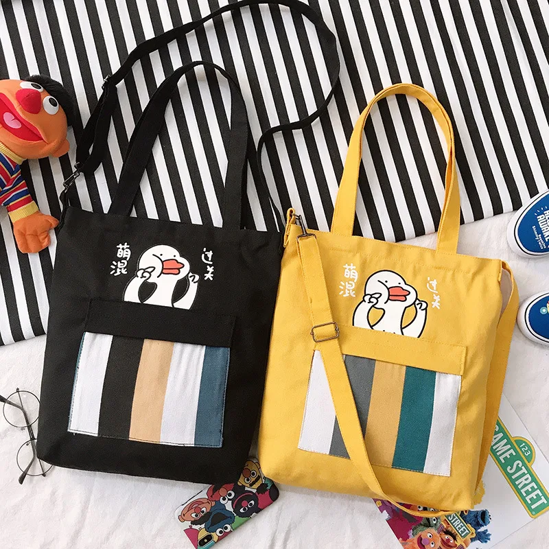 INS/женская текстильная сумка через плечо в Корейском стиле с принтом Весна, новая стильная женская сумка через плечо, ручная работа