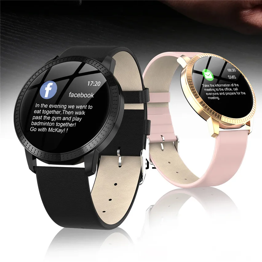 Frauen Smartwatch IP67 Wasserdichte Uhr Blutdruck Monitor Herz Rate Tracker Smart Armband Für Samsung Xiaomi Huawei CF18