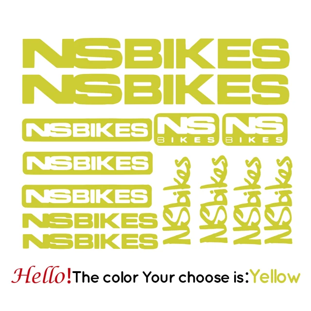 Fashion NS Bikes Stickers Cinelli For Road Bike Mountain Cycling Sticker MTB Bicycle Wheels Decal Protector Parts Yellow