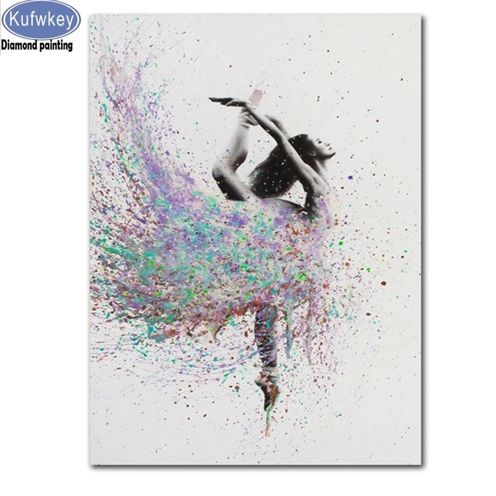 Алмазная живопись красивая балерина алмазная 5d Вышивка с кристаллами для