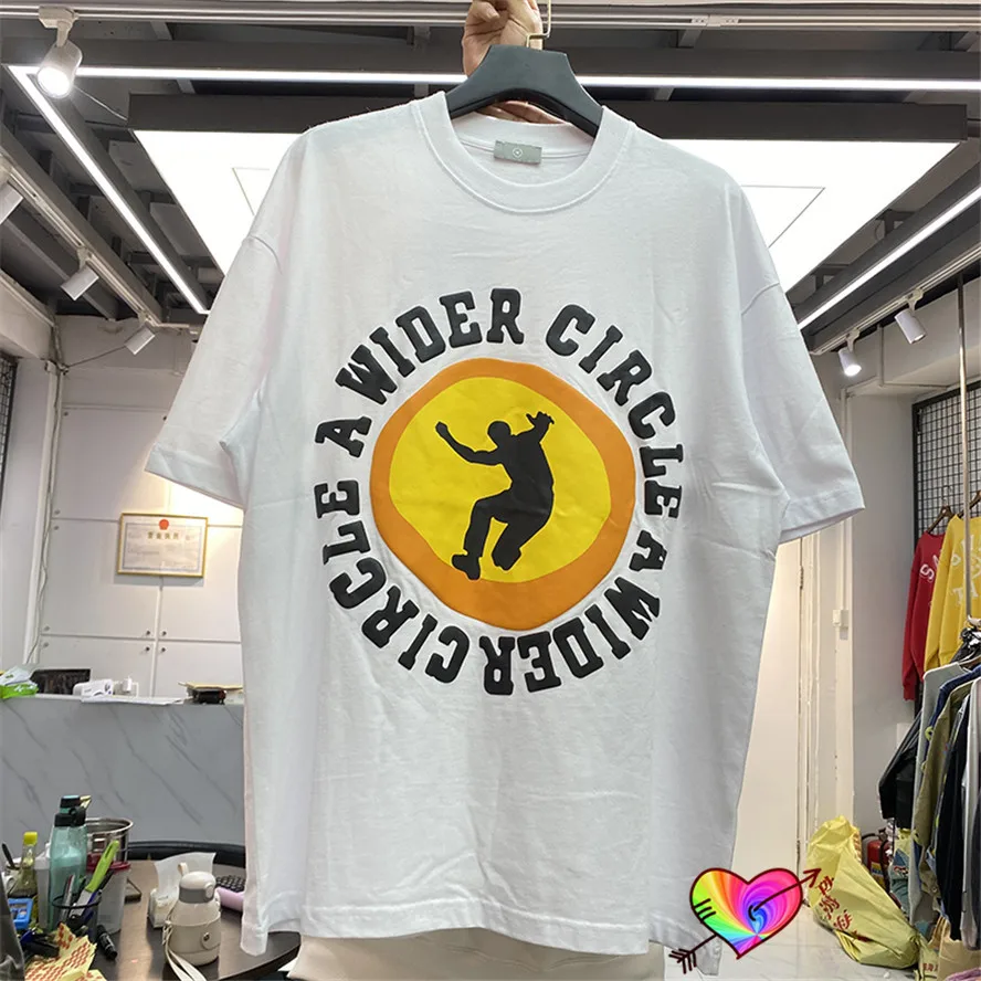2022 White Cpfm Circle T Shirt Men Women High Quality Foam Printing