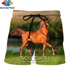 SONSPEE – short de plage pour hommes, imprimé drôle en 3D, décontracté, à la mode, pour la natation, livraison directe 
