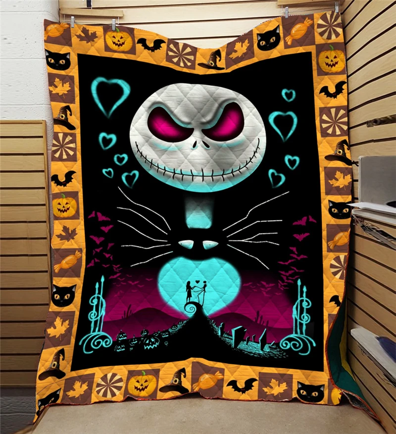 Summer-3D-Jack-Skellingto-Quilt-Blanket-For-Kids-Adults-Bedding-Throw-Soft-Warm-Thin-Blanket-With (4)