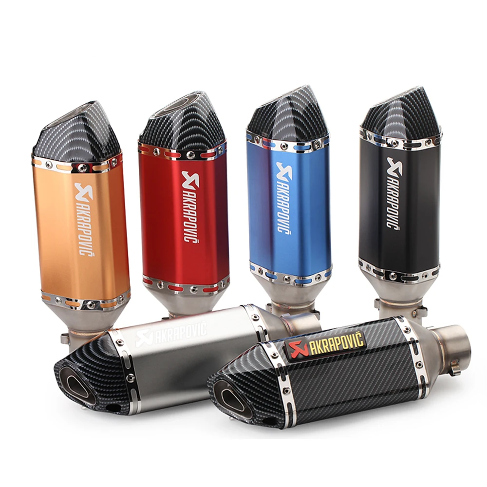 

2019 new universal Akrapovic exhaust pipe muffler with db killer for benelli bn 600 yamaha pw50 honda gl1800 bmw r 1200 rt