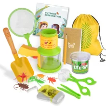 Kit d'explorateur de plein air pour enfants, jouets pour activités en plein air, Camping dans la cour, équipement de capture d'insectes