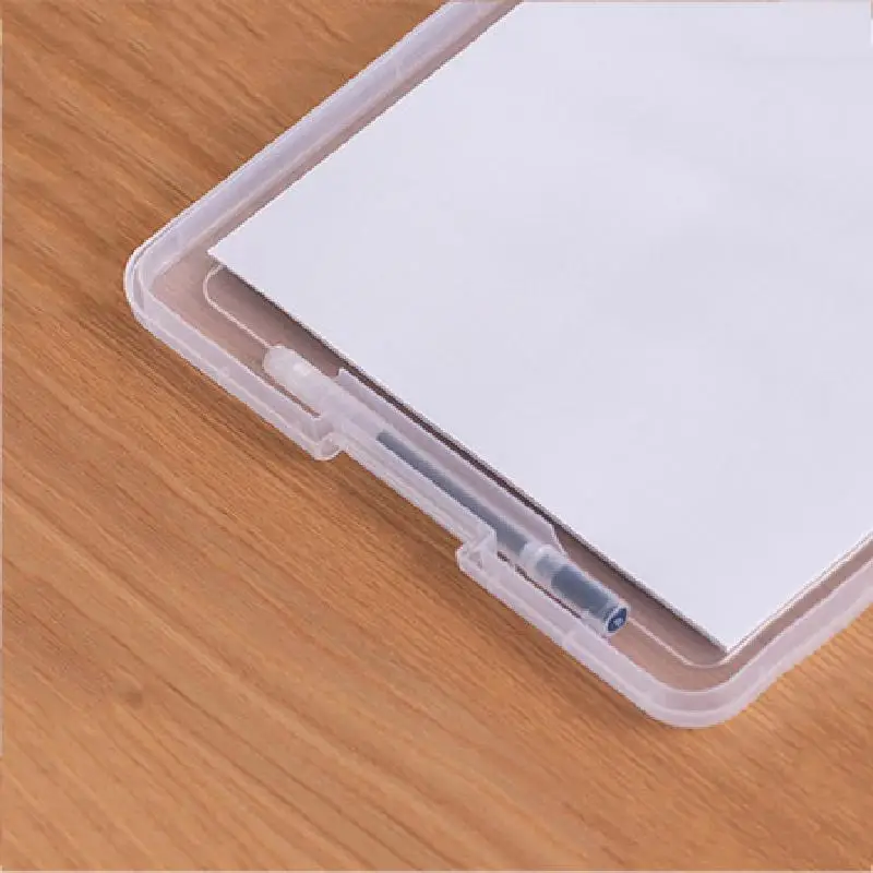 Multifunction A4 Size Folder With Elastic Clip Board Folder Plastic Storage Music Score Clip Box Document Pads Briefcase Bags