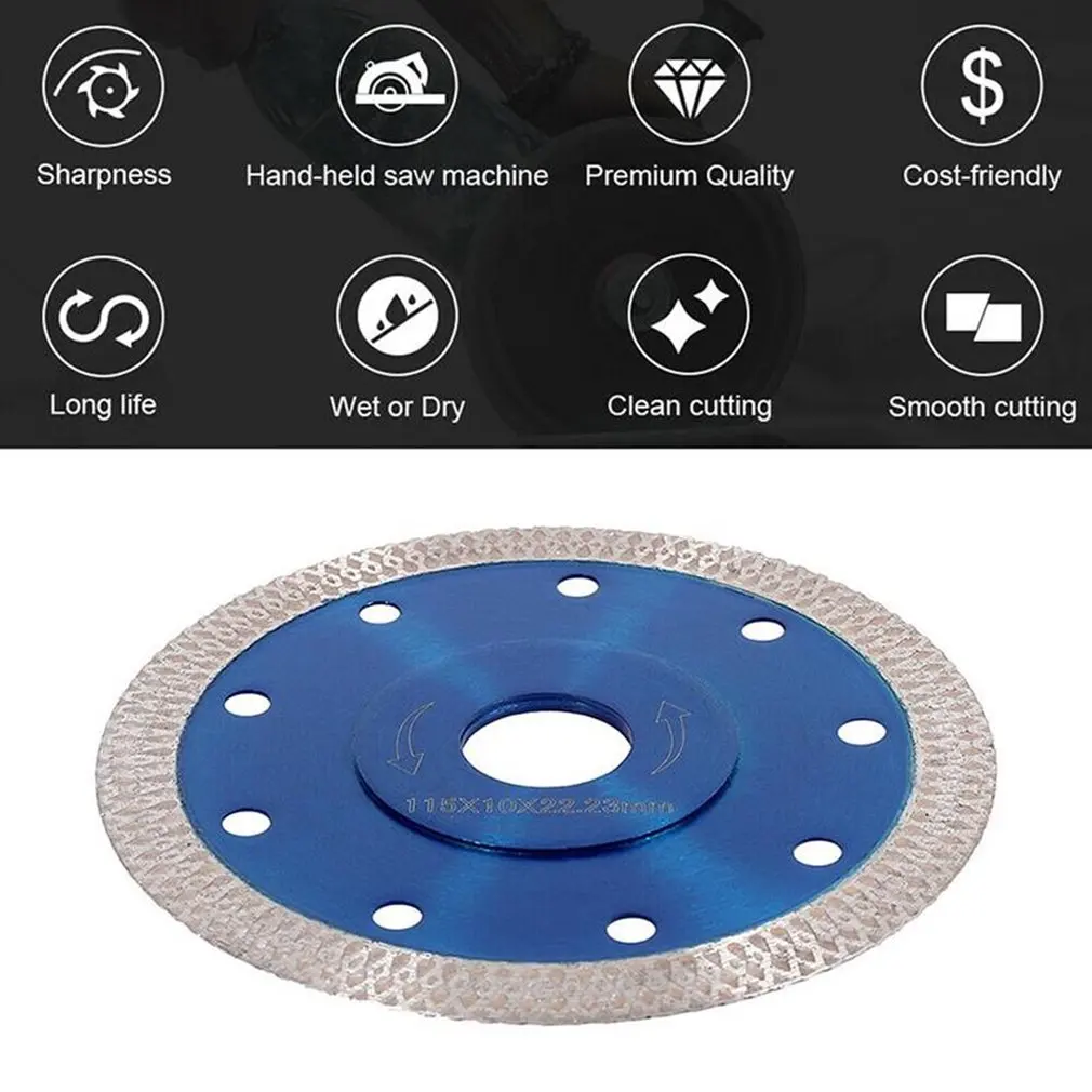 105/115/125mmDiamond Saw Blade Disc Porcelain Tile Ceramic Granite Marble Cutting Blades For Angle Grinder Stone Saw Blade