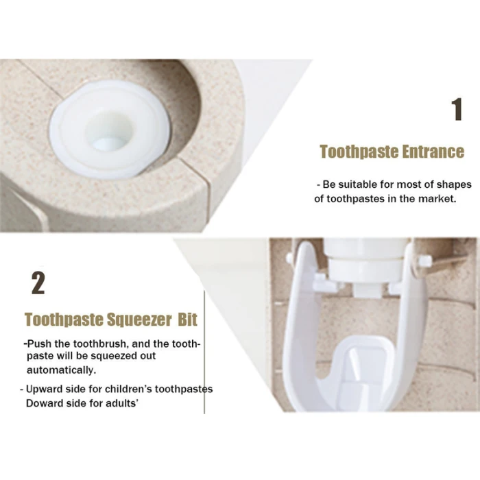 Automatic Toothpaste Dispenser Squeezers Wall Mount Rack for Bathroom TP899