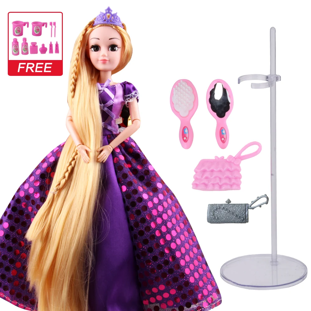 30CM Sweet Princess Dolls Rapunzel Toys For Girls Joint Moving Body