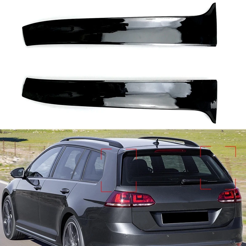 Заднего крыла сбоку Стикеры для спойлера Накладка для Golf 7 вариант для автомобиля с кузовом универсал аксессуары для стайлинга автомобилей