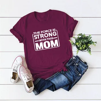 

Plus Size S-5XL New MOM Print 100%Cotton T Shirt Women Shirts O Neck Short Sleeve Tees Summer T-Shirt Pink Top TShirt Women