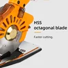 Industrial Electric Scissors Handheld Round Blade 110V/220V Cutting Cloth Machine Silent Servo Direct Drive Electric Round Knife 4
