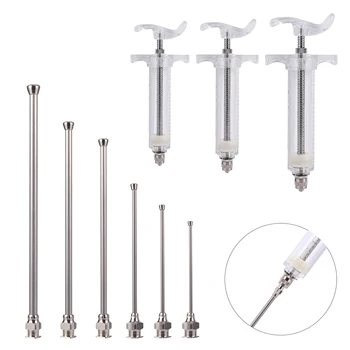 6 Models Straight Gavage Tubes Parrot Pigeon Bird Poultry Feeding Injection Fittings 10ml/20ml/50ml Manual Birds Feeding Syringe 1