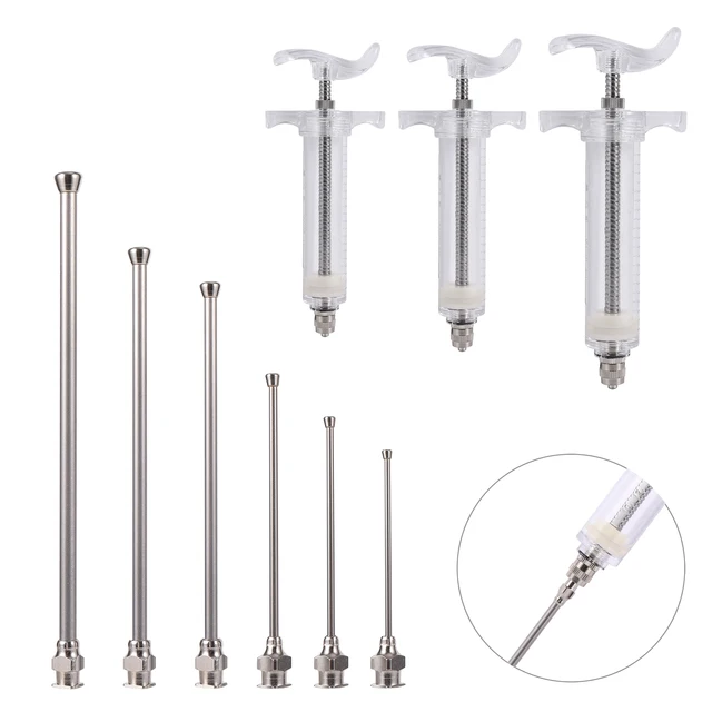 6 Models Straight Gavage Tubes Parrot Pigeon Bird Poultry Feeding Injection Fittings 10ml/20ml/50ml Manual Birds Feeding Syringe 1