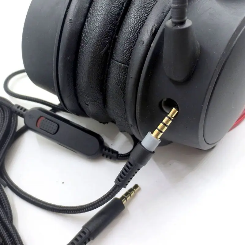 Headphone Cable Audio Cord Line for HyperX Cloud Mix Cloud Alpha Gaming Headsets Q39D
