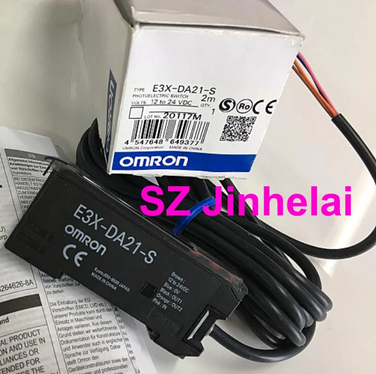 OMRON E3X-DA21-S подлинный фотоэлектрический переключатель 12-24VDC 2 м