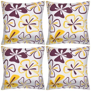 

Vidaxl pillow covers 4 PCs Canvas flower pattern 50x50 cm