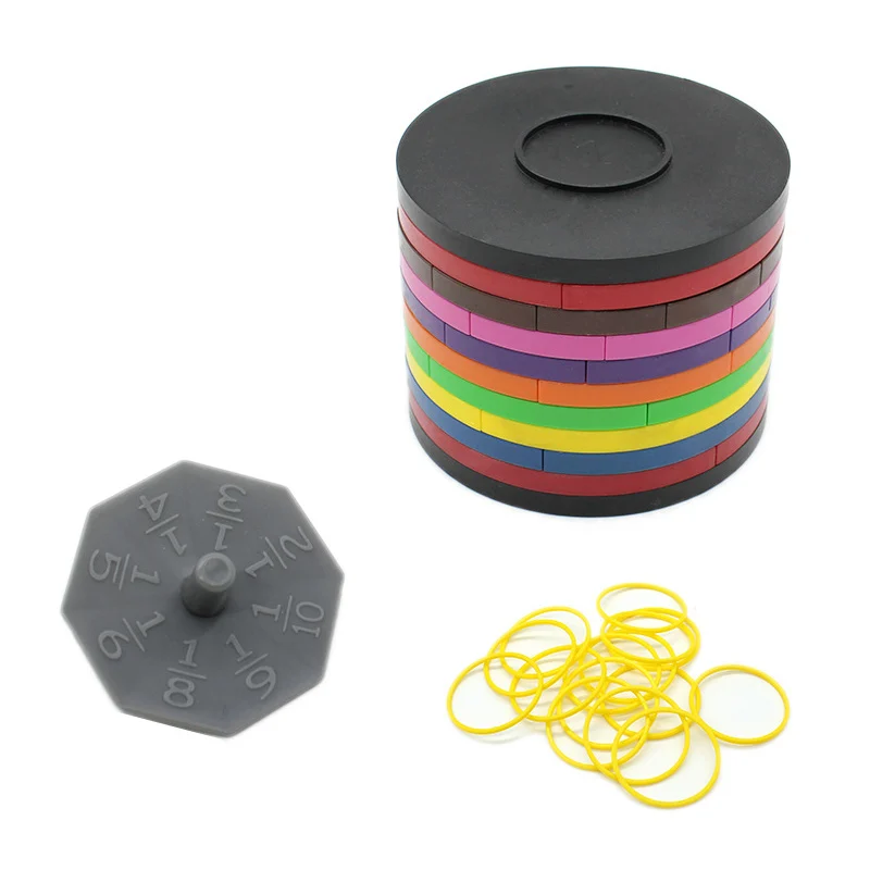 Montessori Math Fraction Learning Toys Score Puzzles Board Matching Game Parish Open Learning Aids Educational Toys For Children