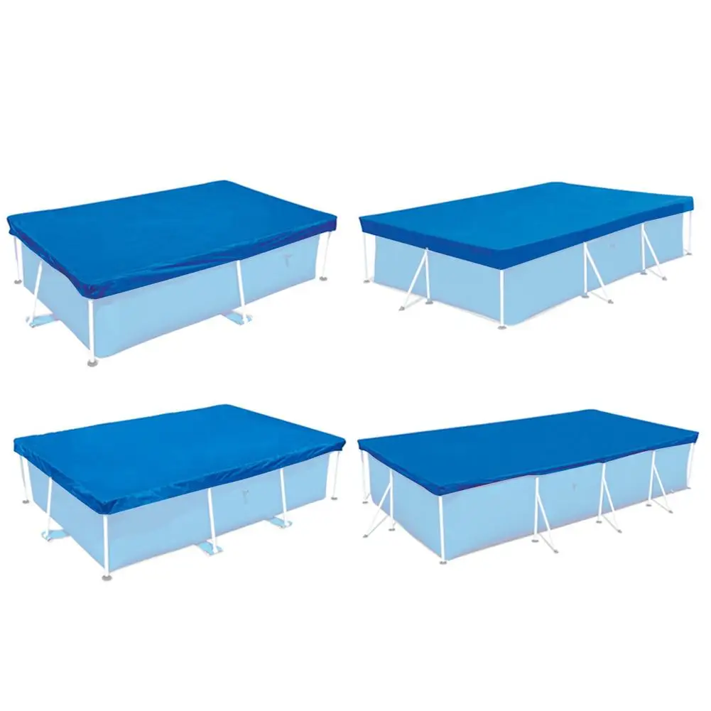 Details about   Rectangular Swimming Pool Cover UV-resistant Waterproof Dust Cover Durable X7K0 