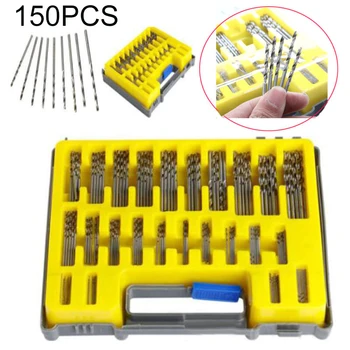 

150pcs 0.4-3.2mm Drill Bit Wear Resistance Straight Shank Rotary Tools Drilling