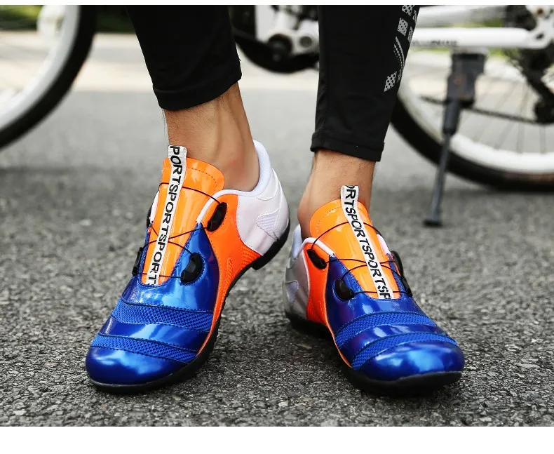 Tide Speed Lacing Professional Cycling Shoes Men Women Bicycle Sneakers Breathable Light Road Bike Shoes Outdoor Lovers