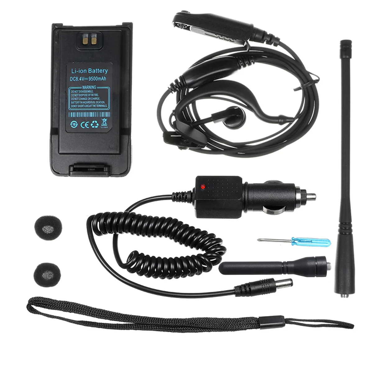 7Pcs Baofeng UV9R-ERA A/B комплект двухстороннее радио Walkie Talkie Transciver с динамиком USB Кабель для программирования - Цвет: 7Pcs