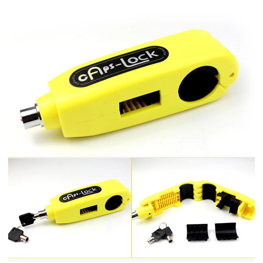 

1pc Car Motorcycle Handlebar Brake Lever Grip Throttle Cap Lock Security Anti Theft Protection Auto Parts