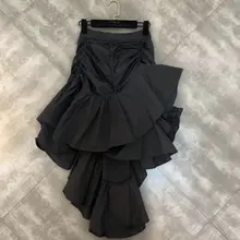 Новые летние кулиска на резинке с нестандартными рюшами для девочек детская одежда Маленькая женская юбка для подиума