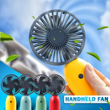 

Mini Desk Fan Portable Personal Fan USB Chargeable Fan Cooler with 3 Levels Speed