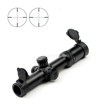 

Q1.5-6x24E Hunting Tactical Red Green Mil Dot Sight Scope Long Eye Relief Glass Reticle Rifle Scope Sniper Riflescope