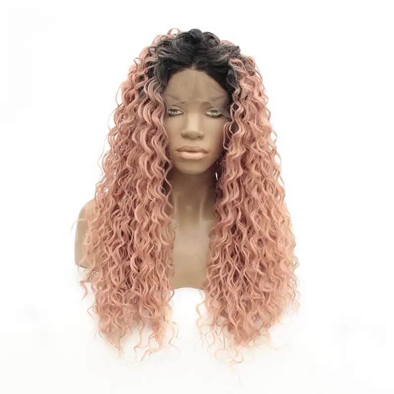 Parik Mr Hair S Chernymi Kornyami Sinteticheskij Parik Speredi Dlinnye Kudryavye Bez Kleya Termostojkie Volokna Pariki Dlya Zhenshin Aliekspress