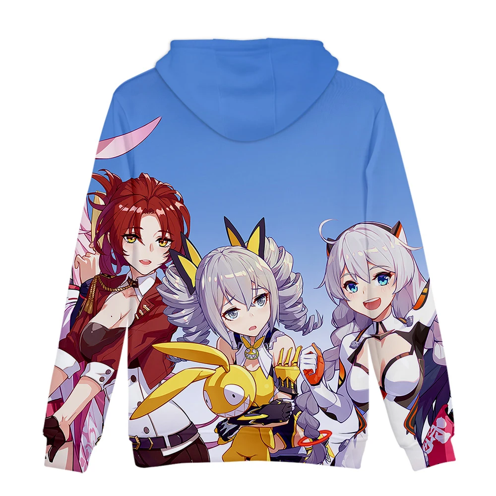 Honkai Impact 3 игра унисекс толстовки Толстовка модный тренд стиль полиэстер унисекс материал толстовки Толстовка