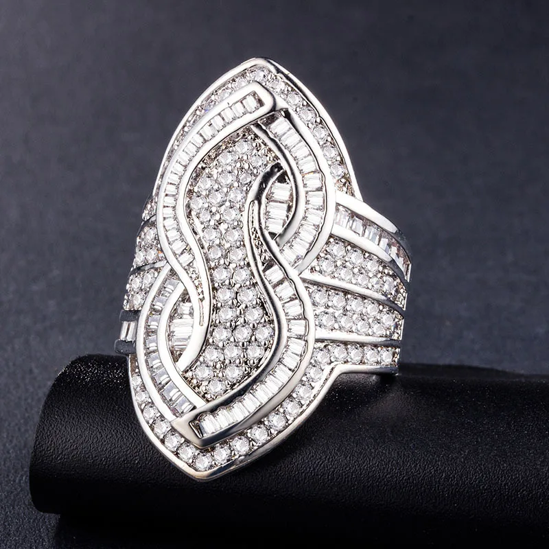 JS-CSR568 Jellystory, модное 925 пробы Серебряное кольцо, ювелирное изделие с геометрическим цирконием, женские кольца для свадебной вечеринки, подарок - Цвет камня: JS-CSR568