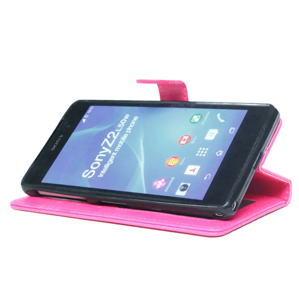 Чехол для телефона sony Xperia Z2 роскошный Флип кожаный чехол для sony Z2 D6503 L50W Чехол-портмоне держатель подставка задняя крышка