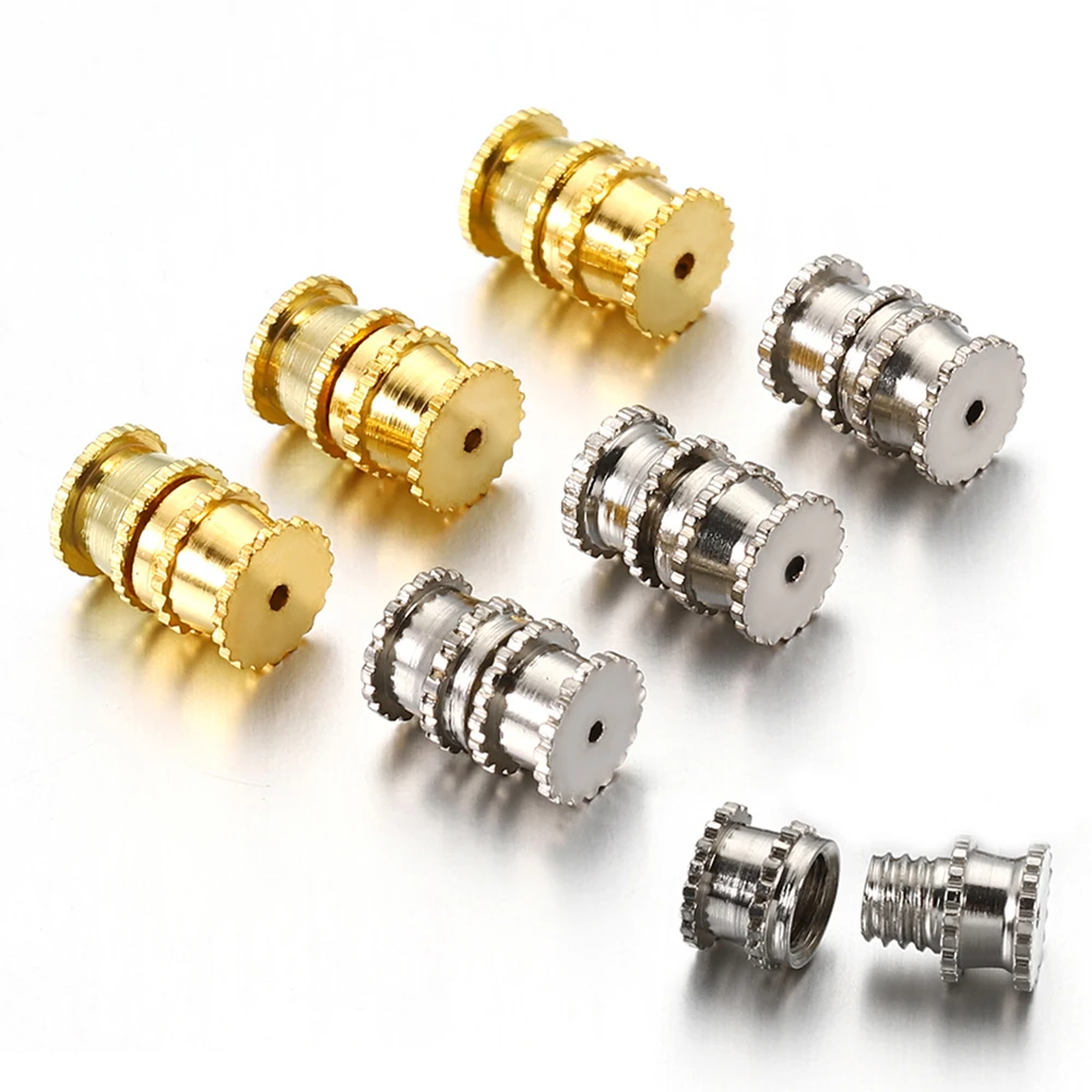 Cierres de tornillo de 1mm para pulsera, collar, cuerda, terminales de alambre, Conector cierre joyería, accesorios de fabricación de bricolaje, 30 Uds.|Piezas de cierre y matarial de joyería| AliExpress