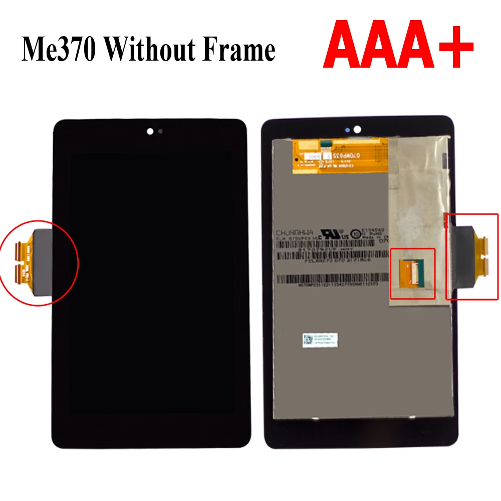 WEIDA For Asus Google Nexus 7 Me370 1st Gen Nexus7 2012 LCD Touch Screen Assembly Frame ME370T ME370TG