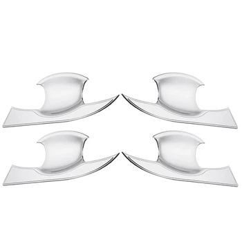 

4 Pcs Chrome Door Handle Bowl Cover Decoration Trim for Toyota RAV4 2019 - 2020