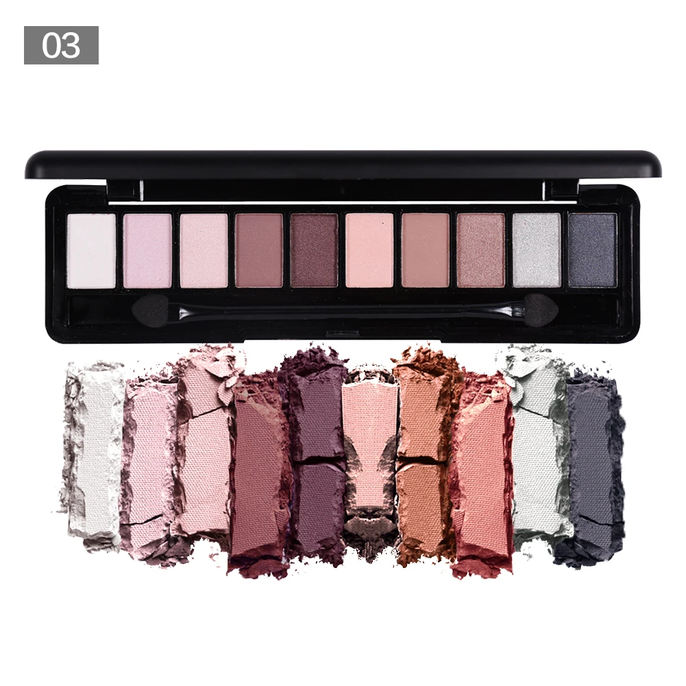 J6422TM-3C Палетка теней для век Beautybigbang идеально подходит для растушевки, подчёркивая как красиво смелые, так и тонкие 10 очаровательных теней для век - Цвет: J6422TM-3C