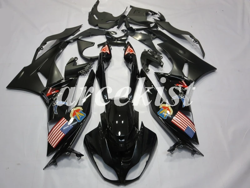 

Injection Mold New ABS Full Fairings kit Fit for Kawasaki Ninja ZX6R 2009 2010 2011 2012 ZX-6R 09 10 11 12 Body set Black