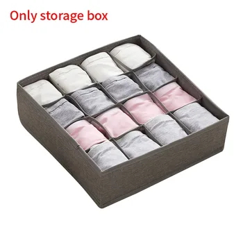 

Portable Underwear Storage Box Home Closet Organizer Solid Washable Classify Bedroom Foldable Ties Container Socks Bra Drawer